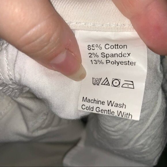 Shein Basics White Skinny Jeans High Rise Size 30 - Picture 5 of 9